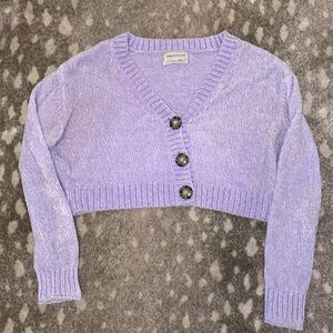 Urban outfitters lavender cropped sweater